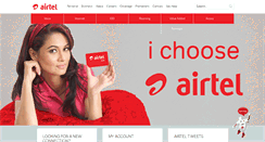 Desktop Screenshot of airtel.lk